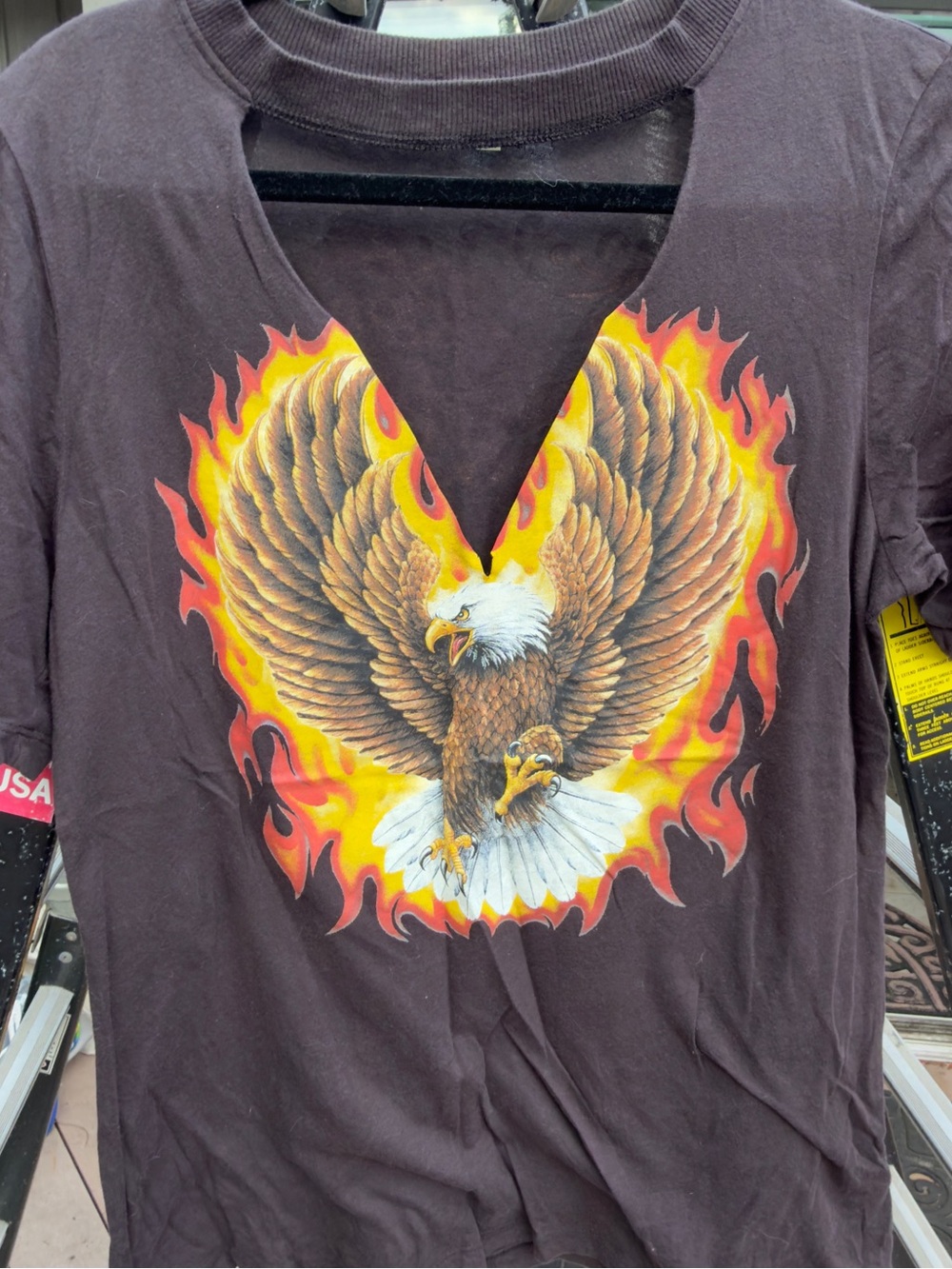 Urban Outfitters Cutout Graphic TShirt